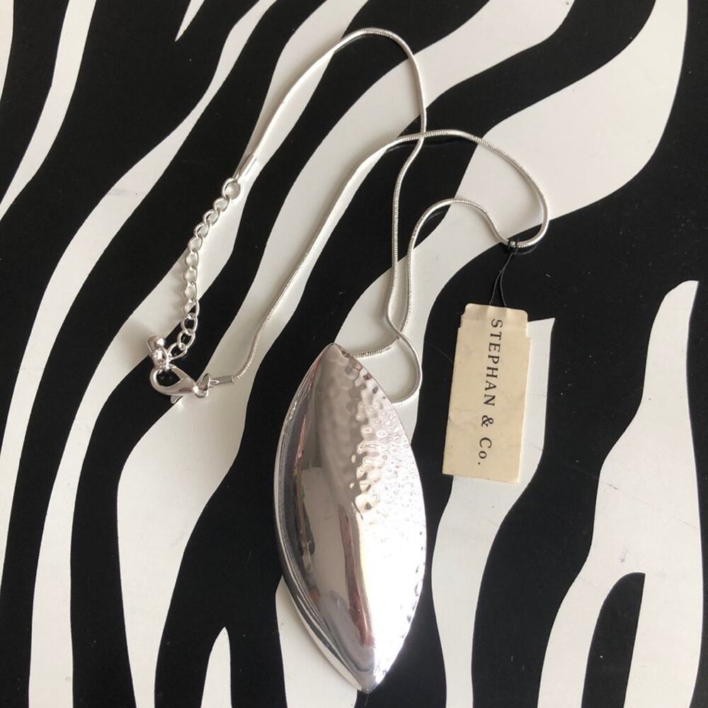 3 for $30 Stephan & Co. Silver Feather Necklace